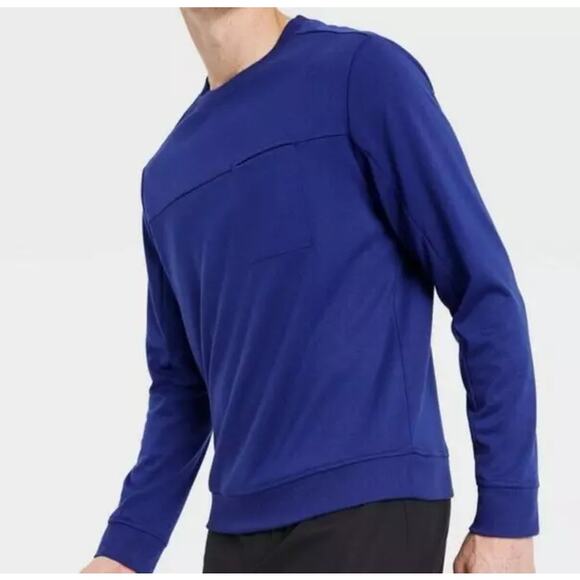 All in Motion Men’s Ponte Crew Neck Pullover - Royal Indigo Blue - Size XL - NWT - Picture 1 of 6